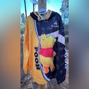 Winnie The Pooh All Over Print Pullover Hoodie With Front Pocket 4XL